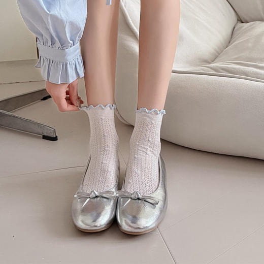 基础-简约少女花边网眼女袜-纪念日百货门店同款170549661 商品图3