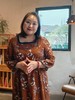 【群内福利】【方领中长裙】复古新中式方领中长裙，焦糖色人棉，印花既不张扬也能衬托肤色，同时自带显白滤镜 商品缩略图1