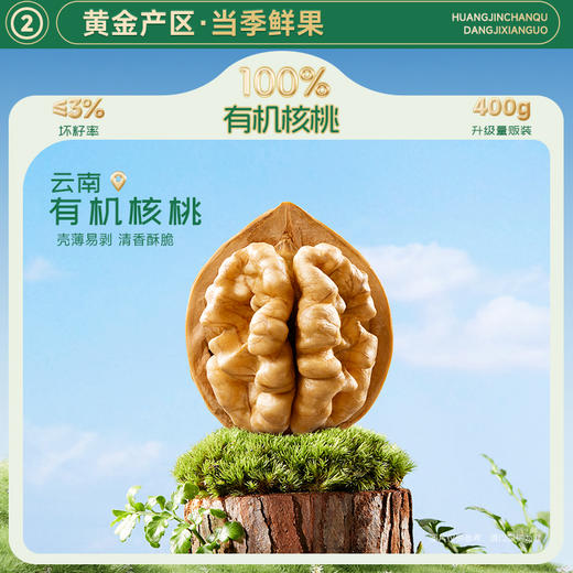 三只松鼠 袋装_有机核桃/++/400g -fx 商品图3