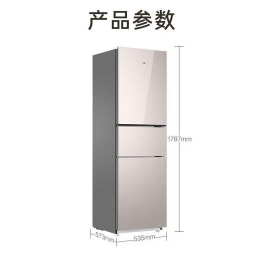 海尔(Haier)220升简美三门 风冷无霜 黑金净化BCD-220WGHC3E9Y1 商品图7
