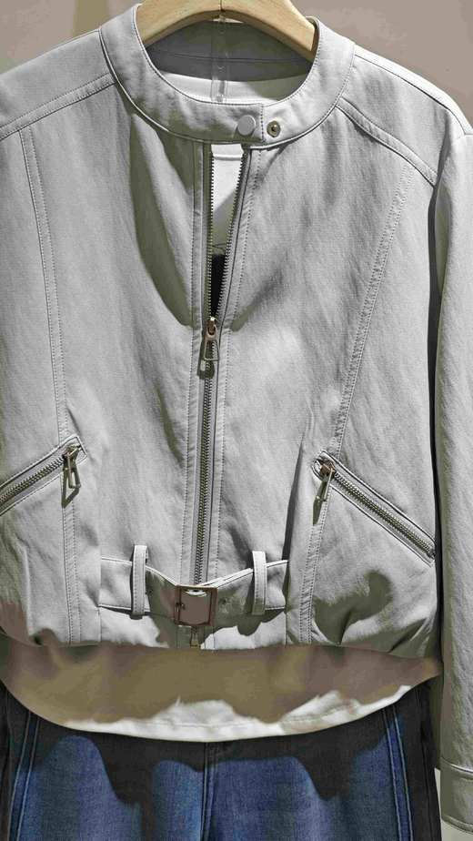 682617春上新 立领PU拉链外套 商品图6