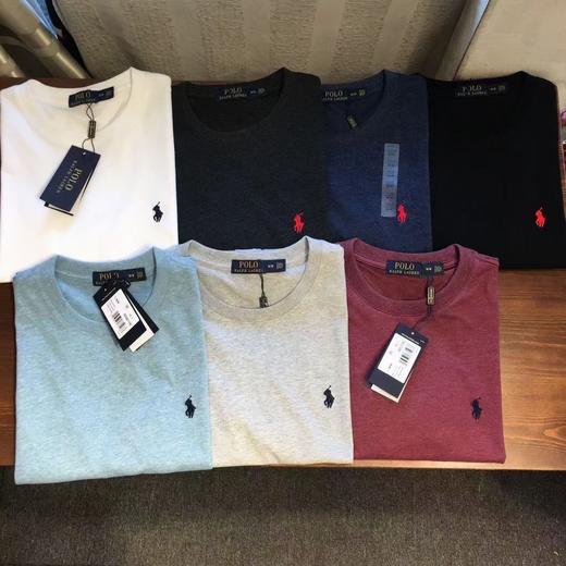 拉夫劳伦男士7色圆领短袖T恤！ 新马湖南工厂订单 50支越南日中纺（盛泰）客供精梳棉 商品图1