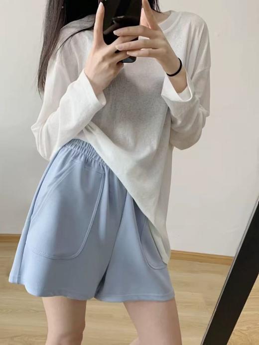 敲高性价比！藏肉神器 夏季薄款奶皮阔腿短裤！ 商品图4