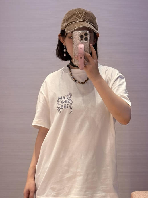 驴家 25ss字母标识数字印花短袖T恤 男女同款（DY） 商品图2