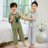高帽熊儿童莱赛尔睡衣春夏季凉感薄款男女童短袖长裤家居服中大童空调服100-180cm 商品缩略图1