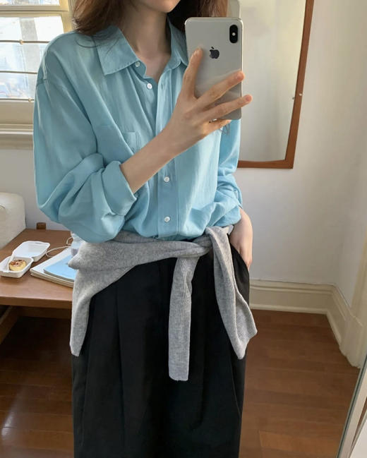 青乔慕染瓦尔登湖蓝衬衫3001 商品图5