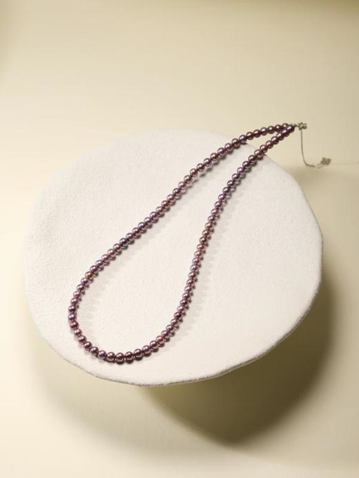 IIPO宜珠宜宝「九紫离火」天然色紫色小米珍珠4-5mm」-妖紫(礼盒装) 商品图3