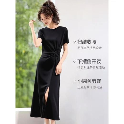 姹弥·简约风高级感小黑裙 |百搭显瘦，飘逸有型，小个子微胖姐妹穿都时髦高级 商品图3