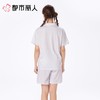 都市丽人睡衣女士睡衣薄家居服单面无尘棉睡衣女士无尘棉短袖套装女装短袖短裤LHC1B4 商品缩略图2
