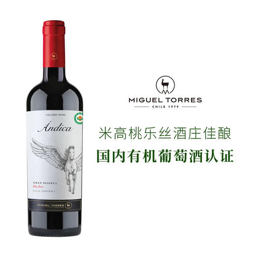 MM 山姆 米高桃乐丝（Miguel Torres）智利进口 安第卡珍藏美乐干红葡萄酒 750ml 商品图0