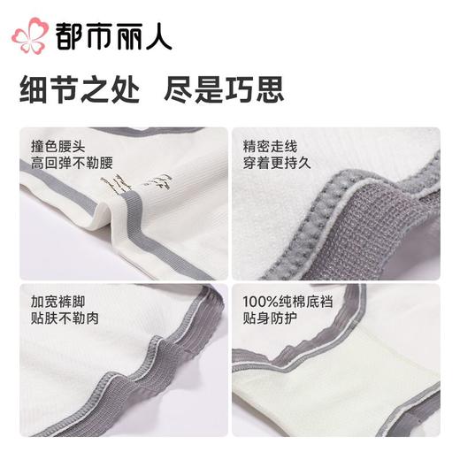 都市丽人内裤女士内裤锦氨内裤一体美臀内裤LKC5D2 商品图3