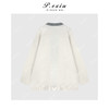 03-4潘依绣丁丁宠粉慵懒风宽松撞色V领长袖针织开衫Q26941 商品缩略图1
