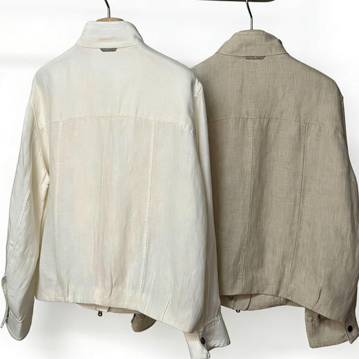 BC 雨露麻亚麻外套 白色 杏色自己备注号码颜色 商品图3