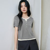 【商场同款】诗凡黎天丝假两件针织衫25秋新款短袖上衣3G7231291 商品缩略图0