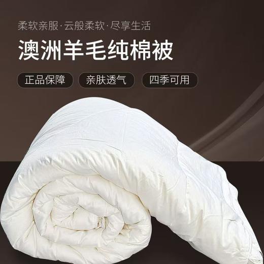和榻HERMITAGE 澳洲原产100%澳大利亚制造羊毛被100%澳洲原产羊毛填充四季通用 商品图1