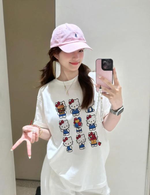 <曾小咸推荐>3.24 凯蒂猫印花纯棉短袖 日常89/件 前600单活动价69件 ！！【预售款，预计3-15天发货】 商品图3