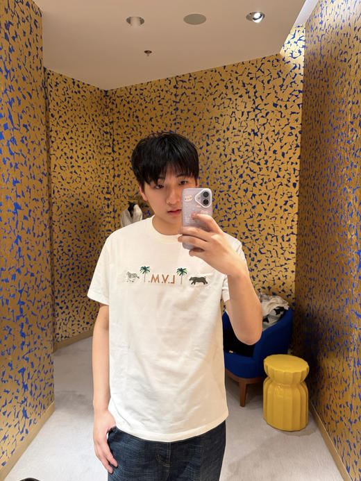 驴家 25ss椰树斑马绣花短袖T恤 男女同款（DY） 商品图7