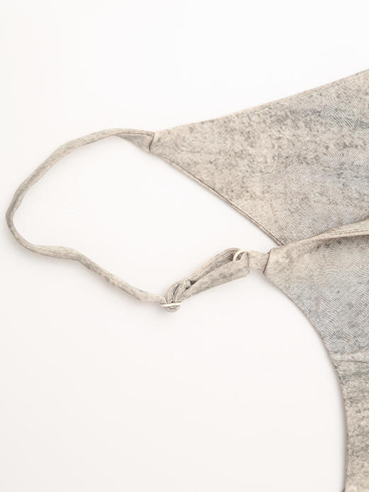 燕麦色扎染吊带连衣裙 垂坠感缎面 A 字长裙 慵懒风显瘦内搭外穿裙 商品图3