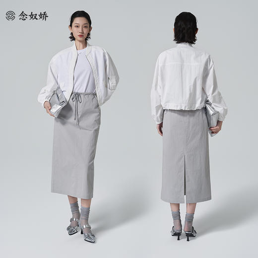 【商场同款】CNJ6415  “ 白色棒球服外套 ” 锦纶材质 好打理的轻薄小外套 商品图3