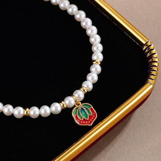 子佩集【美好发生】银S925珍珠惜王妃手链【MLSL002】3mm珠草莓镀金2601 商品图1