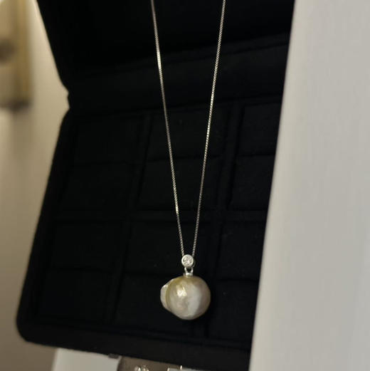 香槟 海水南洋金珠巴洛克吊坠 约14mm 商品图1