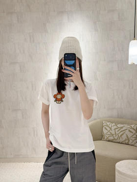 驴家 25ss牙刷绣图案短袖T恤 男女同款（DY）