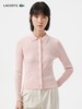 【9.5折】5楼法国鳄鱼LACOSTE女装26春夏新款时尚绞花翻领针织衫开衫|AF0669-98-ADY吊牌价1590折后价1511 商品缩略图0