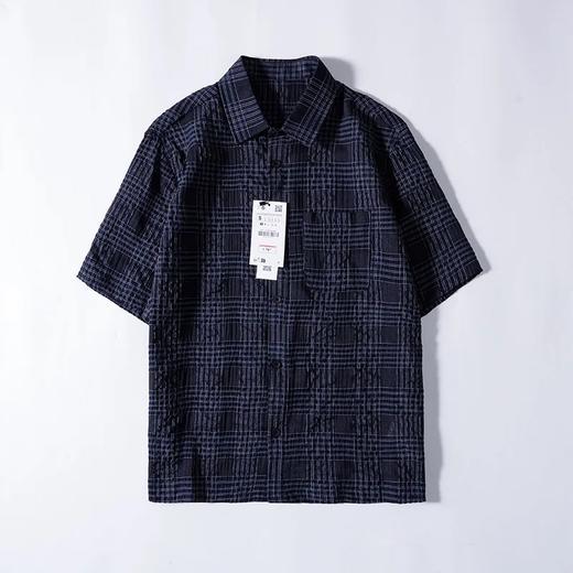 【gqwm-471】夏日男士百搭休闲复古格纹短袖衬衫！！ 商品图1