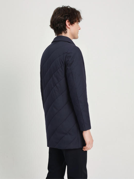 callisto藏青人字纹棉风衣 商品图4