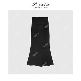 03-5潘依绣丁丁宠粉法式优雅底抓毛鱼尾半身裙Q6847