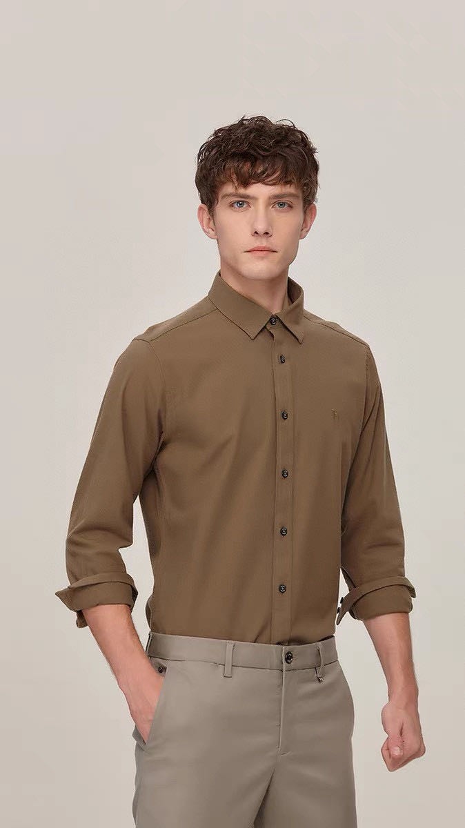 哈吉狗原单男士羊毛混纺衬衫199！官网1000+