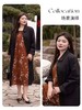 【群内福利】【方领中长裙】复古新中式方领中长裙，焦糖色人棉，印花既不张扬也能衬托肤色，同时自带显白滤镜 商品缩略图5