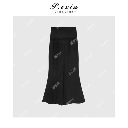 03-5潘依绣丁丁宠粉法式优雅底抓毛鱼尾半身裙Q6847 商品图1