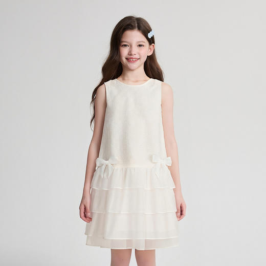 笛莎Deesha 2026年夏季新款中童女童F时尚出街连衣裙连衣裙 商品图1