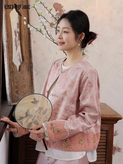 【门店同款】ENJOY春季“画中行”烟棠初凝中式马夹 169649518 商品图3