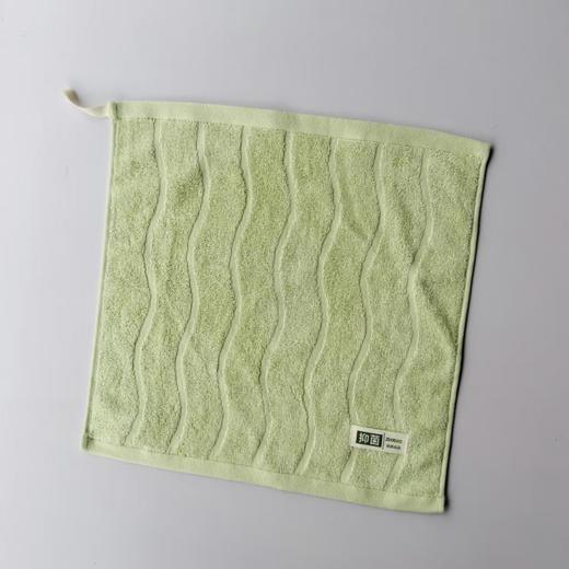 欢静竹纤维方巾5299-3绿 商品图0