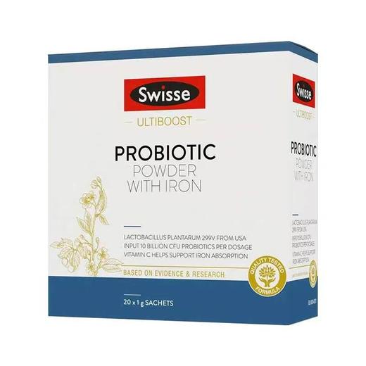 【一般贸易进口】澳洲Swisse 铁益生菌固体饮料 201g 商品图0