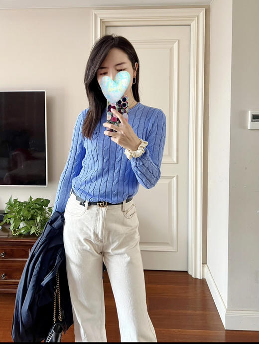 324-3 亲戚工厂 买贵揍我 亲肤舒适减龄时髦 马仔纯棉圆领毛衣 整个人明亮起来 商品图6