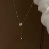 【风叙】925纯银水滴闪锆流苏项链【JHY-N002102B】 商品缩略图1