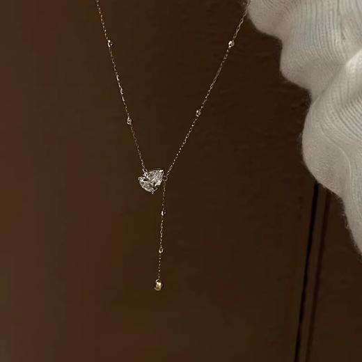 【风叙】925纯银水滴闪锆流苏项链【JHY-N002102B】 商品图1