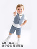 英氏儿童套装男童夏季假两件短袖短裤防蚊小绅士衣服YRABJ2S012A 商品缩略图4