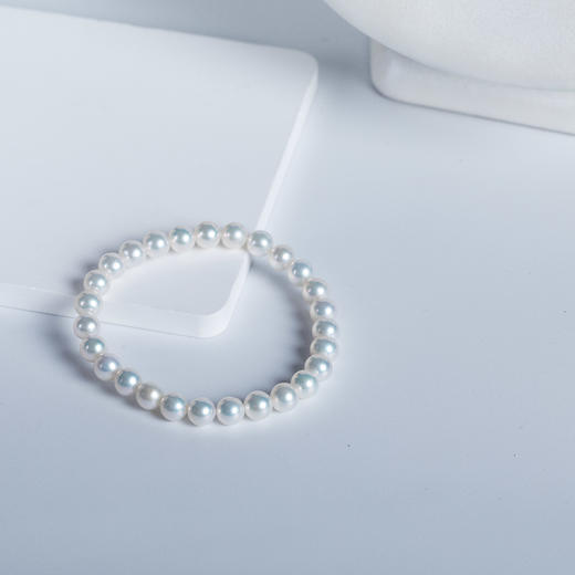 强光白色淡水珍珠手链 商品图5