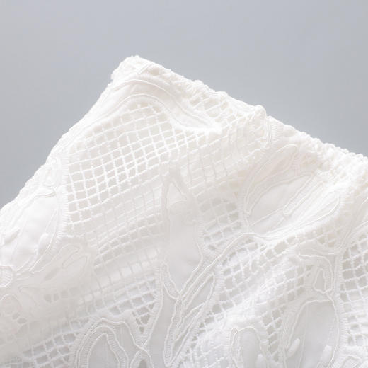 「高货wl」全新升级【铂金会员247/天猫329/差价82】(12302)洛诗琳法式优雅水溶花朵半身裙2026夏季气质通勤显瘦A字裙 商品图2