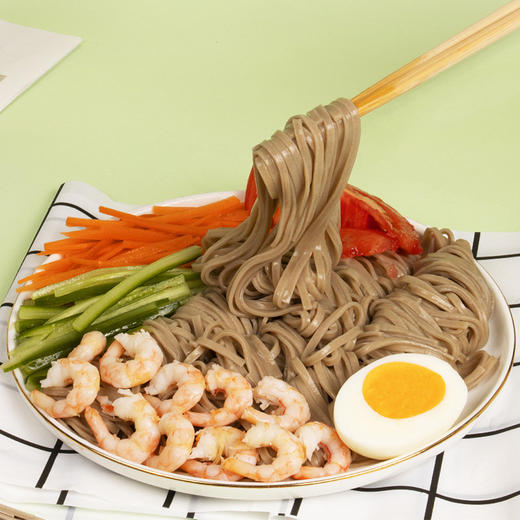 【福利❗️9.9一斤🔥正宗荞麦面】无白面、无蔗糖、无添加剂，荞麦 + 全麦配方，口感筋道不糊汤，超抗饿的健康主食，0脂肪面条杂粮粗粮荞麦挂面代餐速食QQ 商品图2