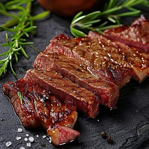 【肴老板轻腌西冷牛排】原肉整切满口爆汁肉香四溢肥瘦均匀 商品图1