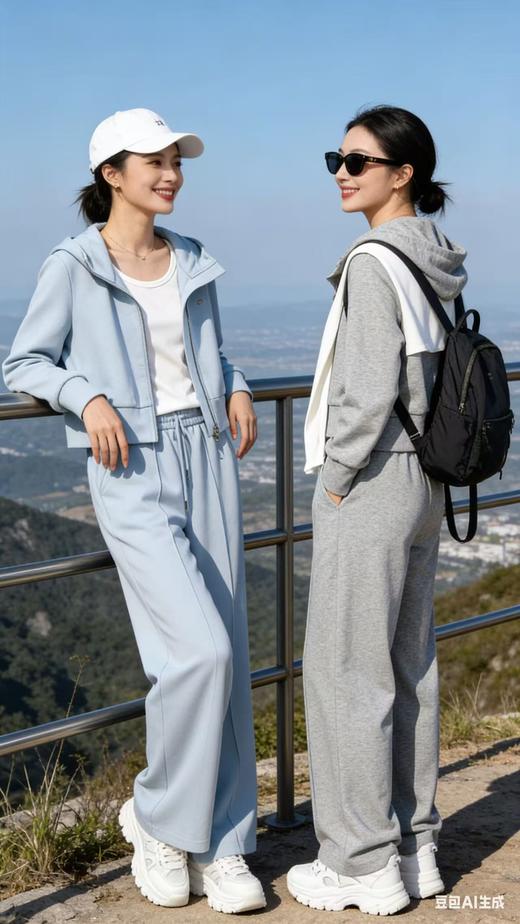 58T039春上新 撒钻休闲套裤 商品图3