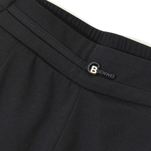 半身缘女裤 春季弹性腰头拼接九分锥形休闲裤261202E30320225 商品图3