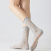 凉感桑蚕丝~春夏4双装女袜中筒袜 森系木耳边卷边 镂空透气网孔 百搭纯色女袜 商品缩略图7