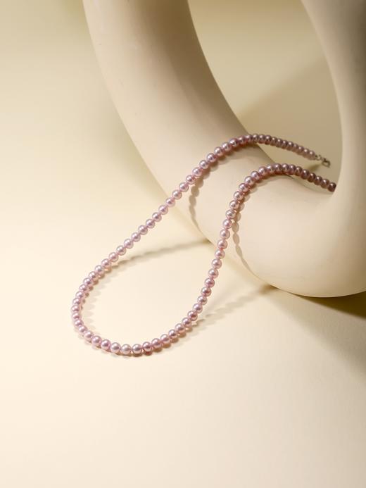 IIPO宜珠宜宝「九紫离火」天然色紫色小米珍珠4-5mm-香芋紫(礼盒装) 商品图2