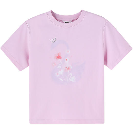 女童圆领短袖针织衫夏季新款安奈儿童装EG621638 商品图8